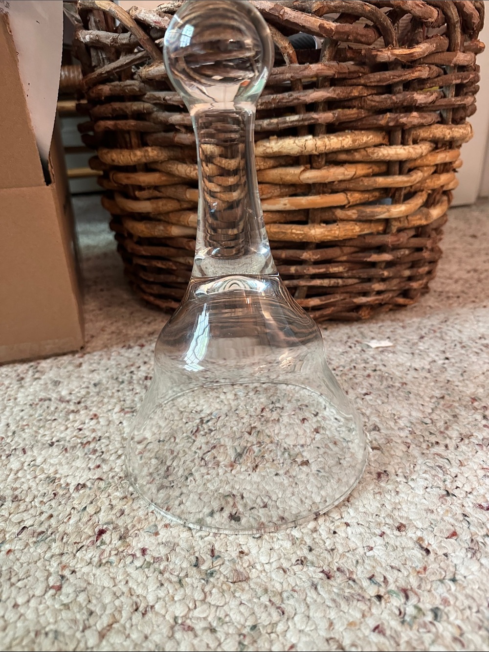 Clear Glass Table Bell cloche  - Decorative Home Dining Accent